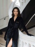 Kimono Velvet Midnight Black