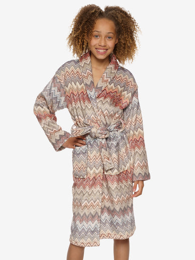 Deluxe Kinderbademantel Stripe