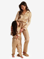 Pyjama Deluxe Gold Brown Long Enfants