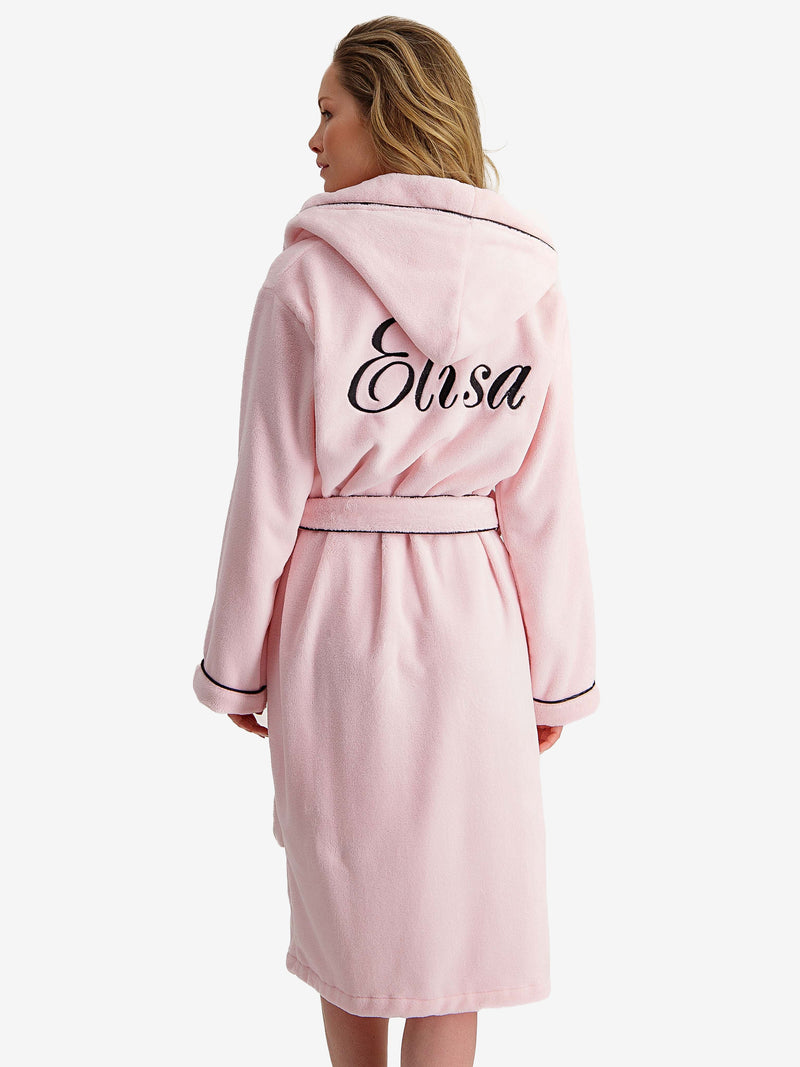 Badjas Hooded Pink