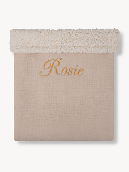 Couverture Teddy Beige