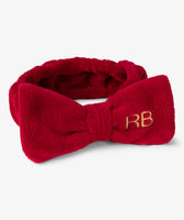 Headband Bow Bordeaux Red