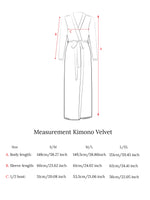 Kimono Samt Braun