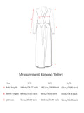 Kimono Velours Marron