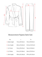 Pyjama-Satin-Anzug Creme