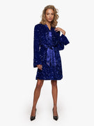 Kimono Sequins Cobalt Blue