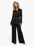 Pyjama Satin Suit Black