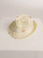 Straw Hat Deluxe Kids Off-White With White Strap