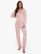 Pijama Modal Rosa Largo